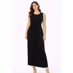 Normakamali KamaliKulture Elegant Black Sleeveless Maxi Dress XL